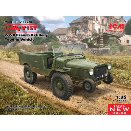 ICM Laffly V15T, WWII French Artillery Towing Vehicle makett
