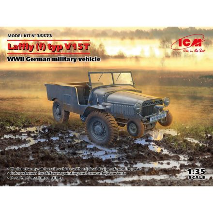 ICM Laffly (f) typ V15T, WWII German military vehicle makett