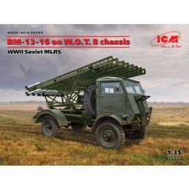ICM BM-13-16 on W.O.T. 8 chassis, WWII Soviet MLRS makett