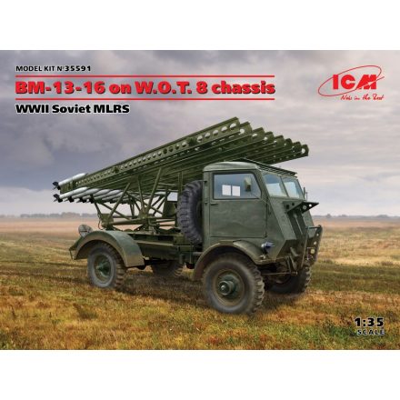 ICM BM-13-16 on W.O.T. 8 chassis, WWII Soviet MLRS makett
