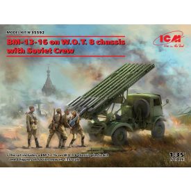 ICM BM-13-16 on W.O.T. 8 chassis with Soviet Crew makett