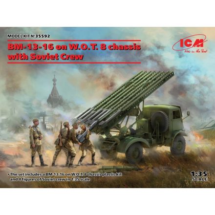 ICM BM-13-16 on W.O.T. 8 chassis with Soviet Crew makett