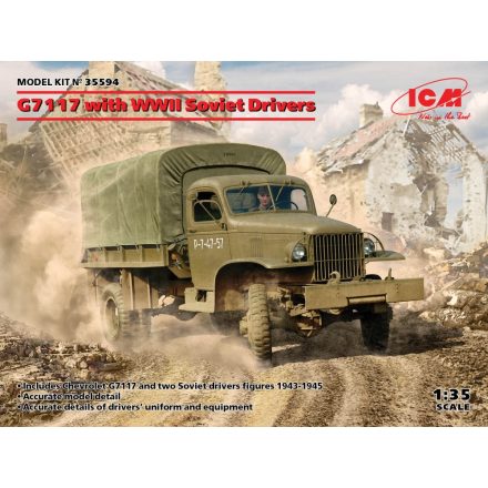 ICM G7117 with WWII Soviet Drivers makett
