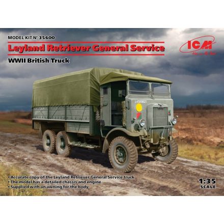 ICM Leyland Retriever General Service, WWII British Truck makett