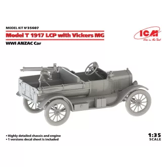   ICM Model T 1917 LCP with Vickers MG, WWI ANZAC Car 1:35 autó makett
