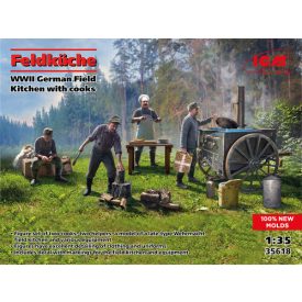 ICM Feldküche - German WWII Field Kitchen with Cooks makett