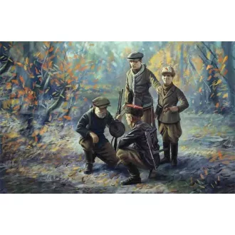 ICM WWII Soviet Partisans (4 figures) 1:35 figura készlet