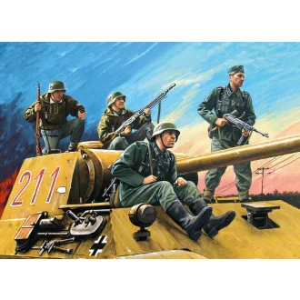   ICM German Tank Riders (1942-1945)(4Figures) 1:35 harcjármű makett