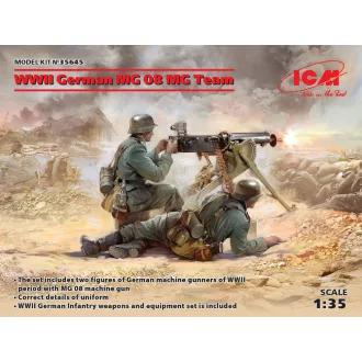   ICM WWII German MG08 MG Team (2 figures) 1:35 figura készlet