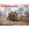 ICM WWII British Vickers MG Crew(Vickers MG & 2 figures) 1:35 figura készlet