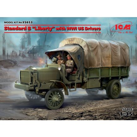 ICM Standard B "Liberty" with WWI US Drivers makett