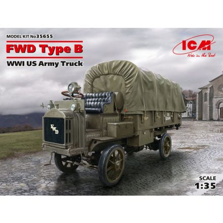 ICM Model FWD Type B, WWI US Army Truck makett