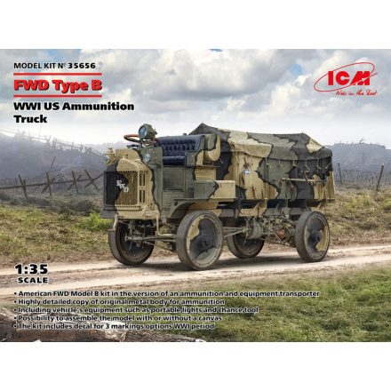 ICM FWD Type B WWI US Ammunition Truck makett