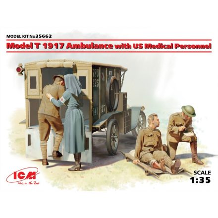 ICM Model T 1917 Ambulance with US Medical Personnel  Team
