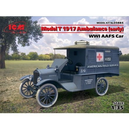 ICM Model T 1917 Ambulance (early) WWI AAFScar makett