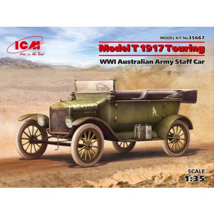 ICM Model T 1917 Touring WWI Australian Army Staff Car makett
