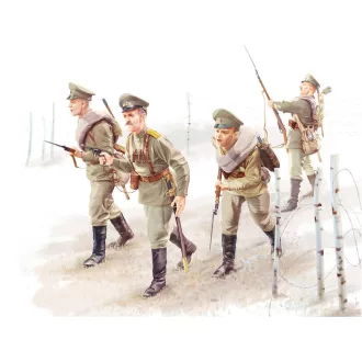 ICM WWI Russian Infantry (4figures) 1:35 figura készlet