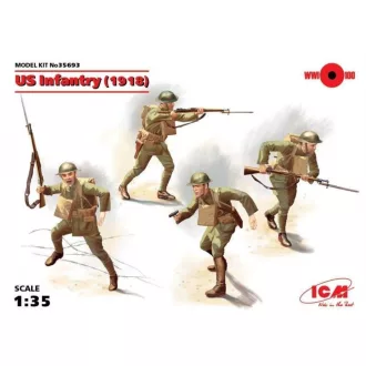 ICM US Infantry 1918 1:35 figura készlet