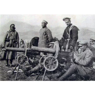 ICM WWI Russian Maxim MG Team 1:35 figura készlet