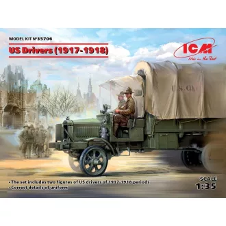 ICM US Drivers(1917-1918)(2 figures) 1:35 figura készlet
