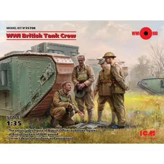   ICM WWI British Tank Crew (4 figures) 1:35 harcjármű makett