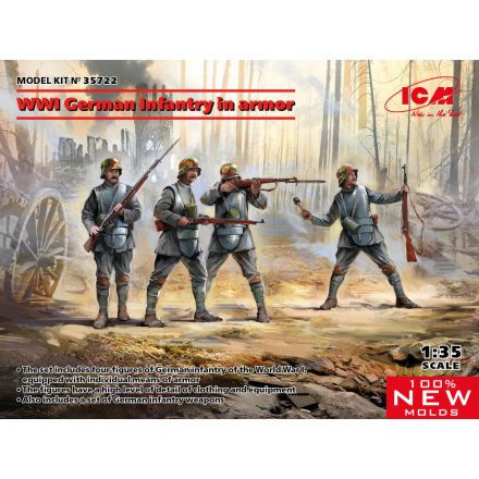 ICM WWI German Infantry in armor makett