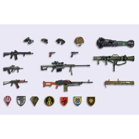   ICM Infantry Weapons and Chevrons of The Armed Forces of Ukraine makett