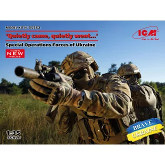   ICM Quietly came,quietly went." Special Operations Forces of Ukraine(4 fig)new molds 1:35 figura készlet