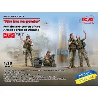   ICM 'War has no gender'. Female servicemen of the Armed Forces of Ukraine (100% new molds) 1:35 figura készlet