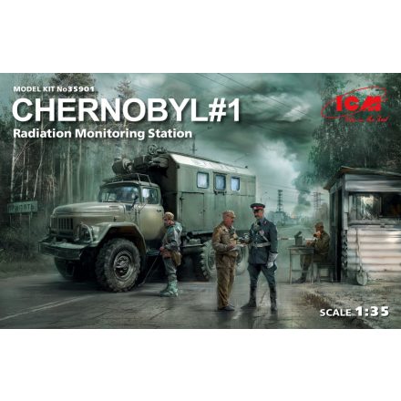 ICM Model Chernobyl 1 - Radiation Monitoring Station set makett