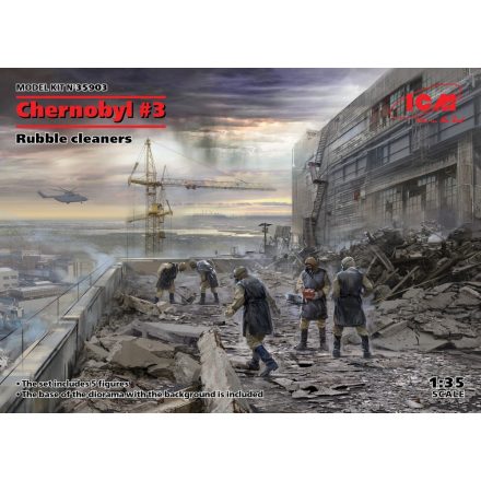 ICM Chernobyl3. Rubble cleaners (5 figures) makett