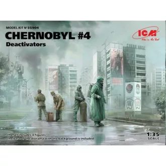   ICM Chernobyl4. Deactivators (4 figures) 1:35 figura készlet
