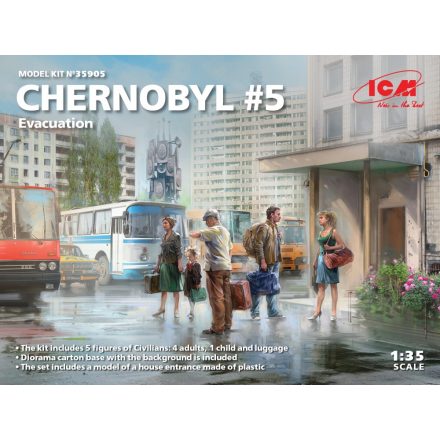 ICM ICM: Chernobyl#5. Extraction (4 adults, 1 child and luggage) makett