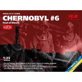   ICM Chernobyl 6. Feat of Divers(3 figures) (100% new molds) 1:35 figura készlet