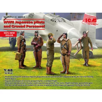   ICM Japanese WWII Pilots and Ground Personnel (100% new molds) makett
