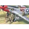 ICM USAAF Piloten und Bodenpersonal 1:48 figura készlet