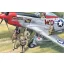 ICM USAAF Piloten und Bodenpersonal 1:48 figura készlet