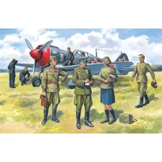   ICM Sowjetische Piloten & Bodenpersonal 1943-45 1:48 figura készlet