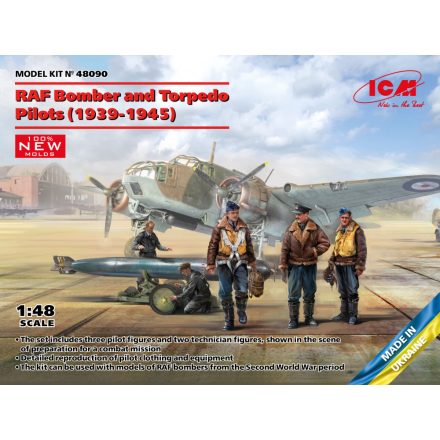 ICM RAF Bomber and Torpedo Pilots (1939-1945) makett
