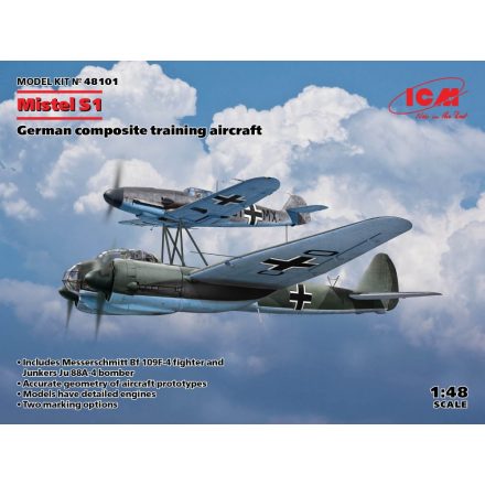 ICM Mistel S1, German composite training aircraft makett