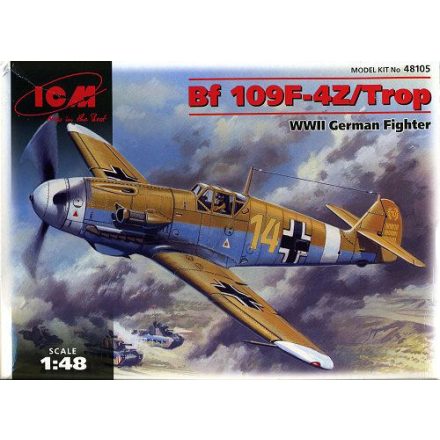 ICM Messerschmitt Bf 109F-4Z Tropical makett