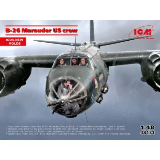   ICM B-26 Marauder US crew (5 figures) (100% new moulds) 1:48 figura készlet
