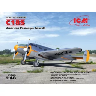 ICM C18S,American Passenger Aircraft 1:48 repülő makett