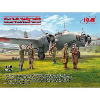   ICM Ki-21-Ib 'Sally' With Japanese Pilots And Ground Personnel makett