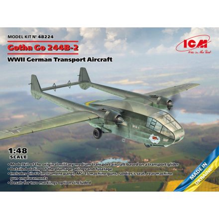 ICM Gotha Go 244 B-2 - German WWII Transport Aircraft makett