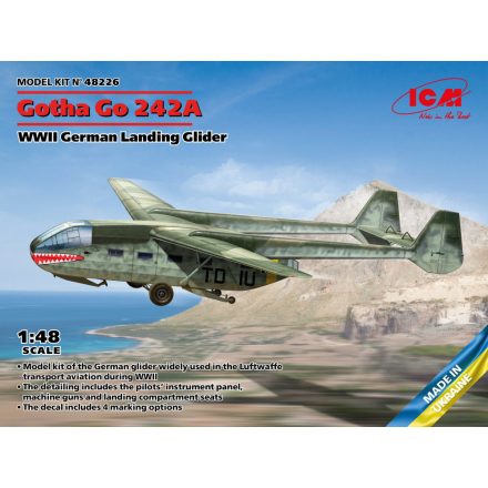 ICM Gotha Go 242A, WWII German Landing Glider makett