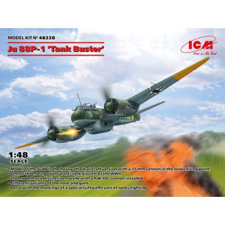 ICM Ju-88P-1 'Tank Buster' makett
