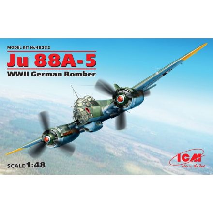 ICM Junkers Ju 88A-5 WWII German Bomber makett