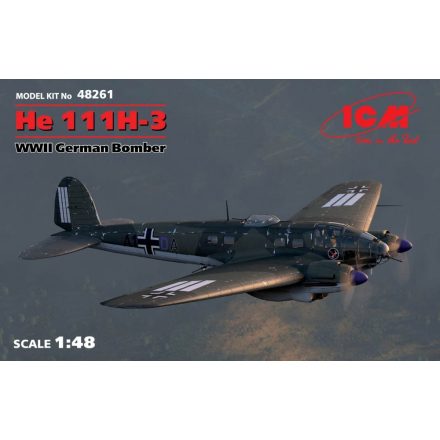 ICM He 111H-3 WWII German Bomber makett