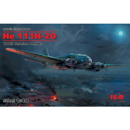 ICM He 111H-20, WWII German Bomber makett